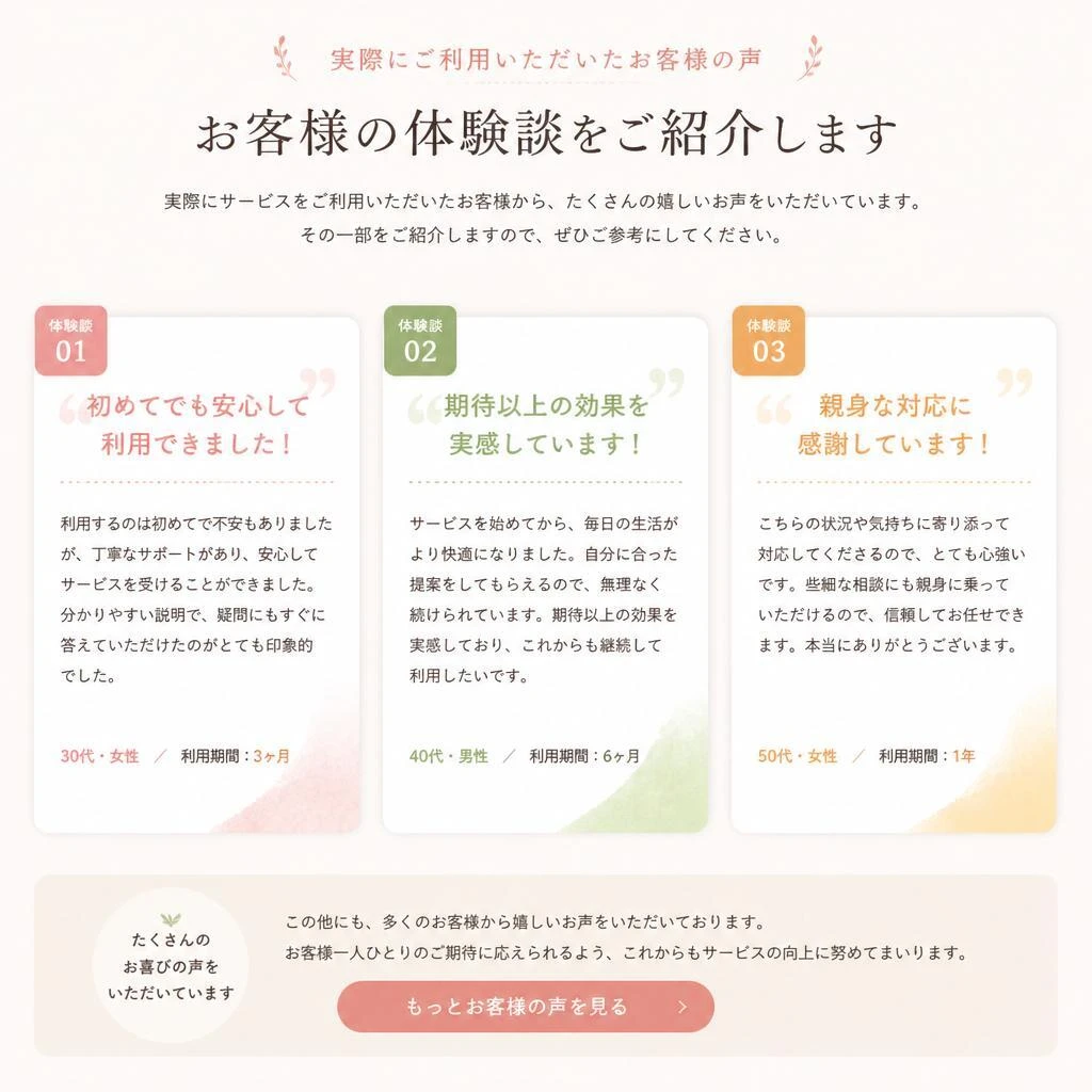 お客様の声