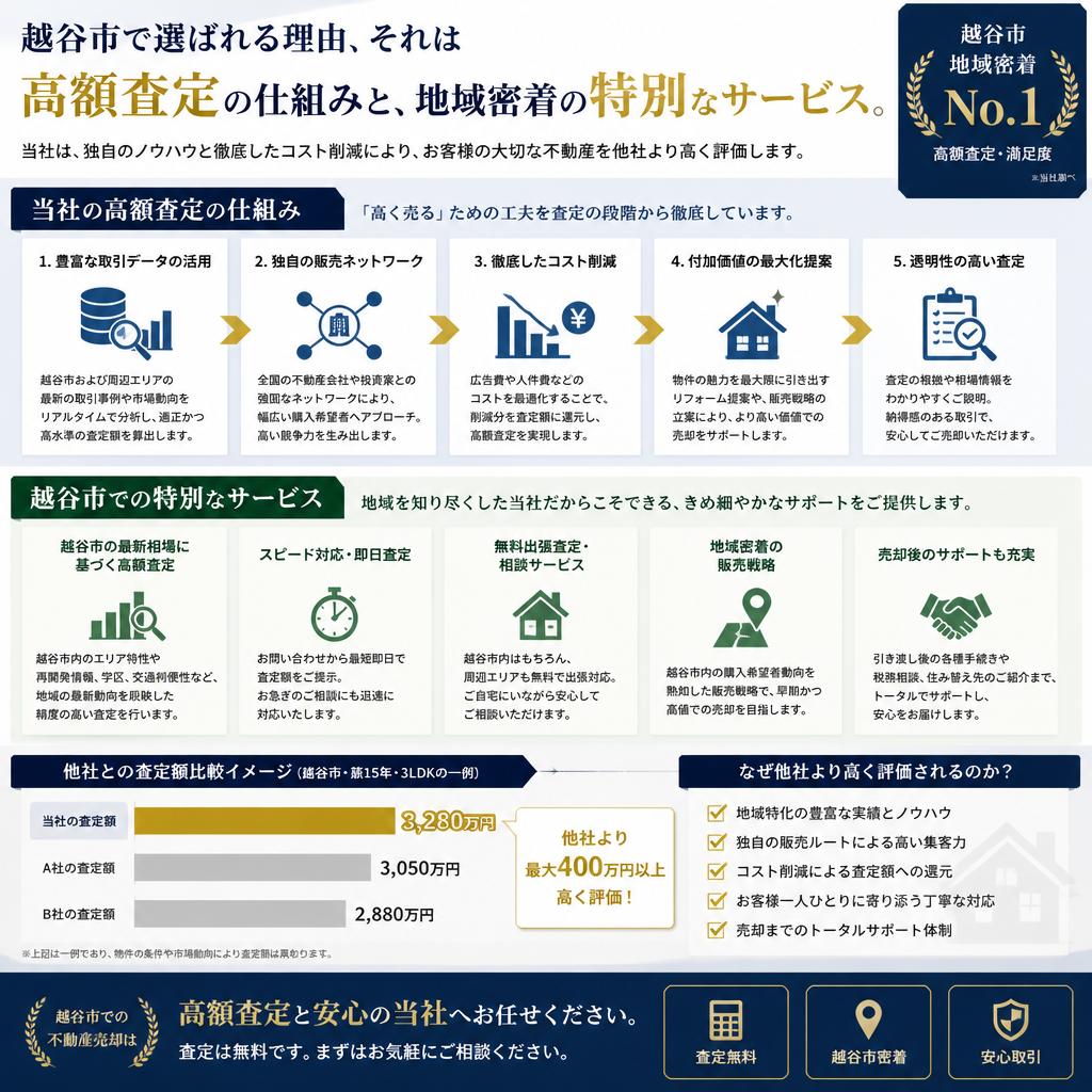 越谷市での高額査定ガイド