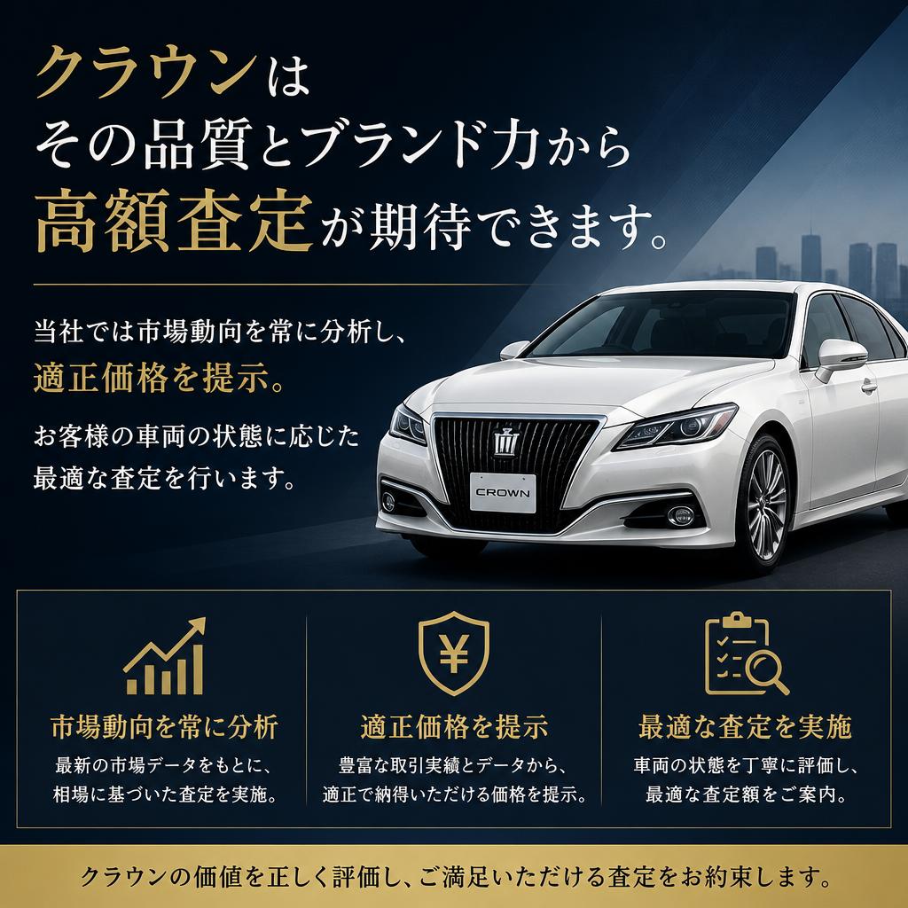 クラウンの高額査定の秘密