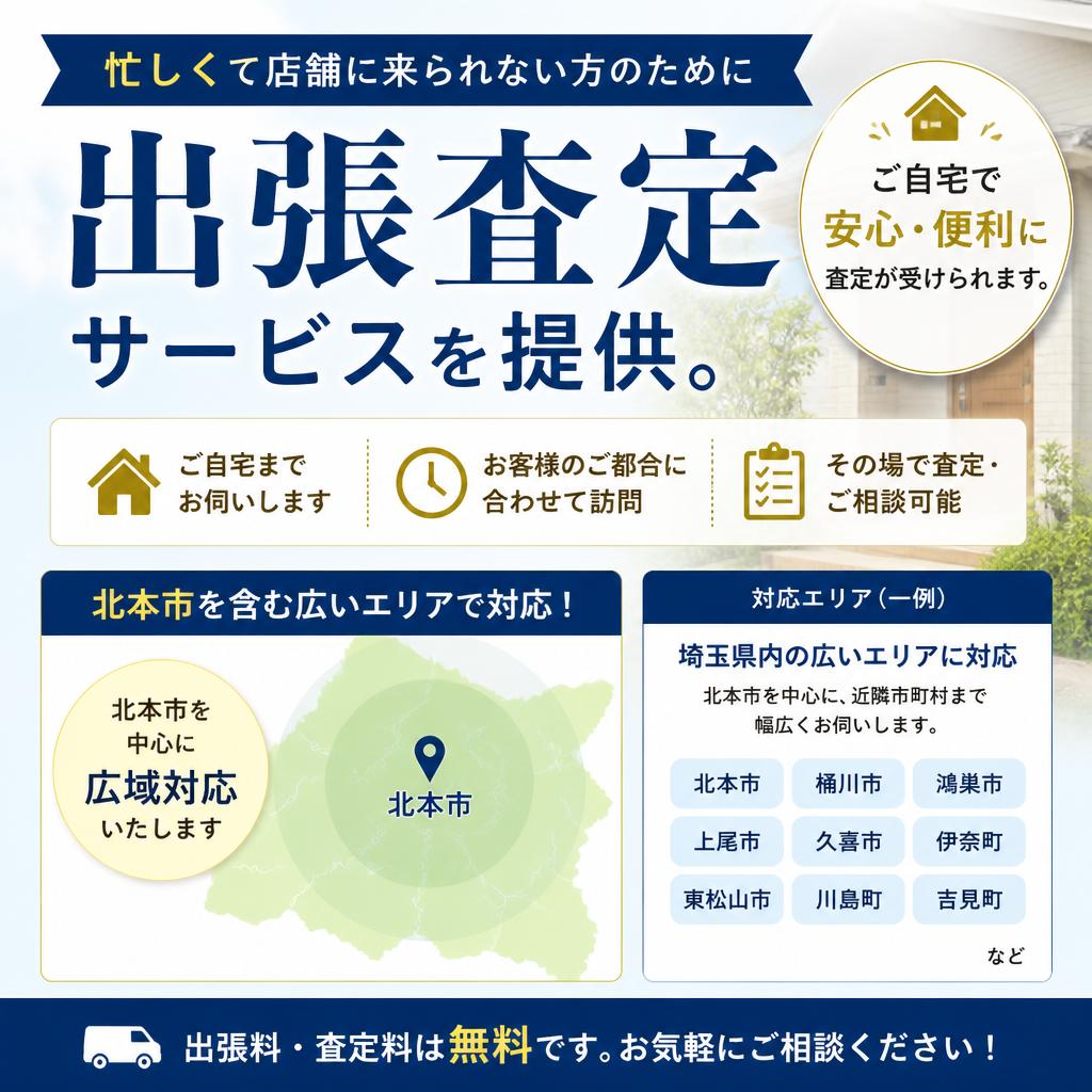 出張査定の便利さ