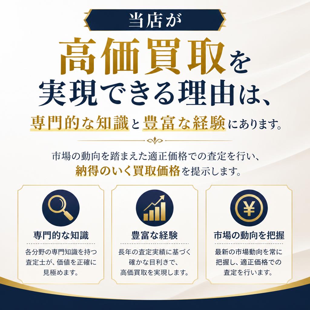 高価買取の理由