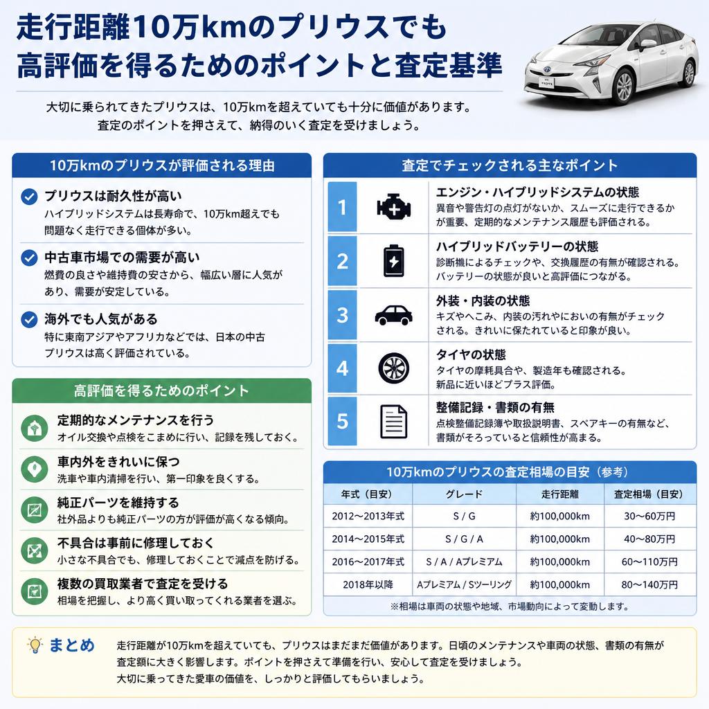 10万kmでも価値がある！プリウスの査定基準とは