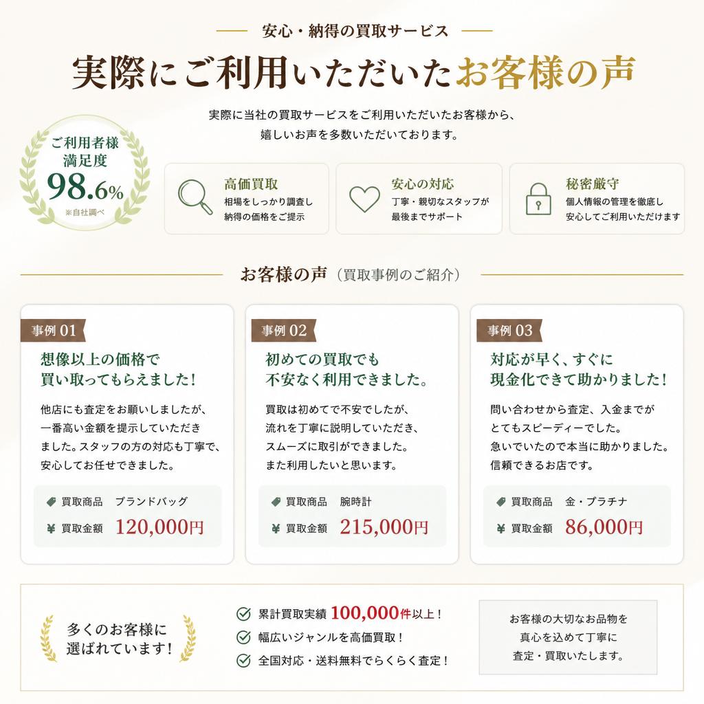 お客様の体験談