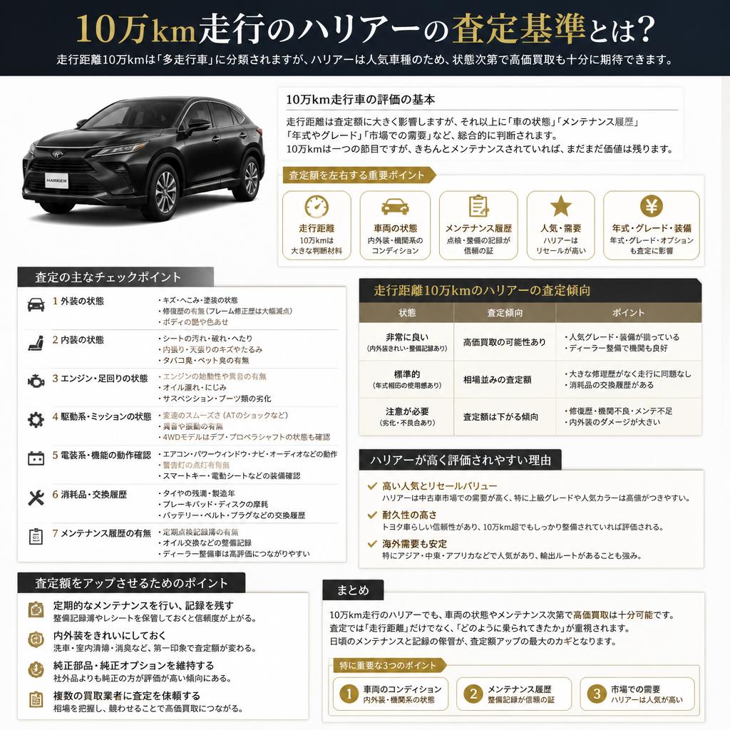 10万km走行のハリアーをどう評価するか？