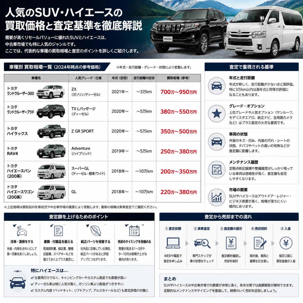 4. ハイエースなど車種別買取