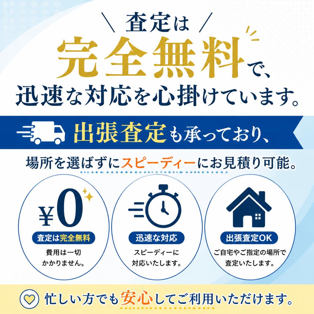 スピード対応と安心の無料査定